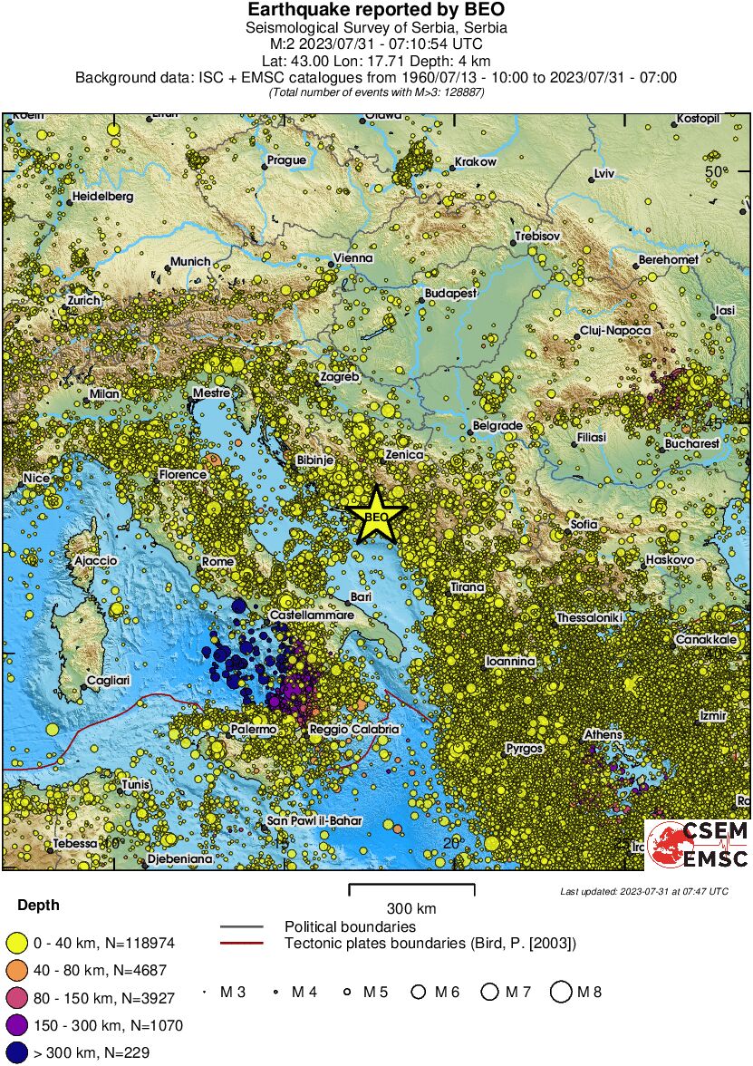 wide historical seismicity