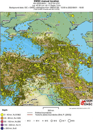 wide historical seismicity