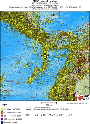 wide historical seismicity