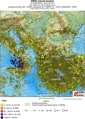 wide historical seismicity