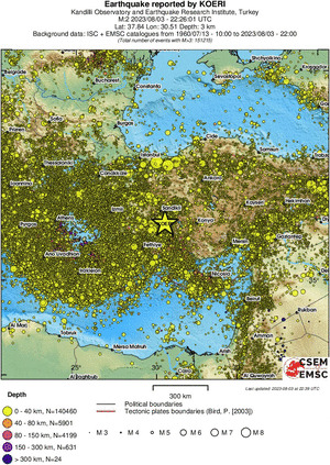 wide historical seismicity