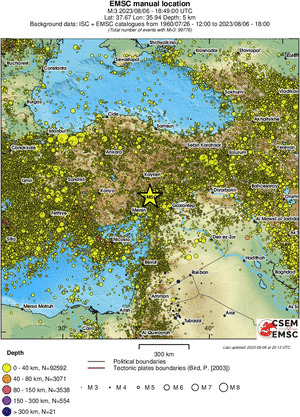 wide historical seismicity