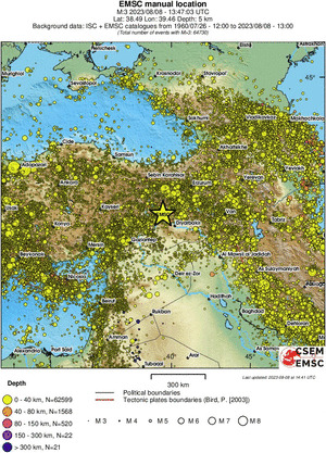 wide historical seismicity