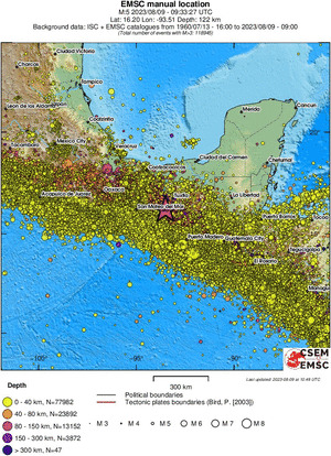 wide historical seismicity