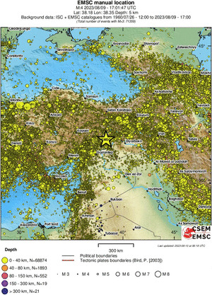 wide historical seismicity