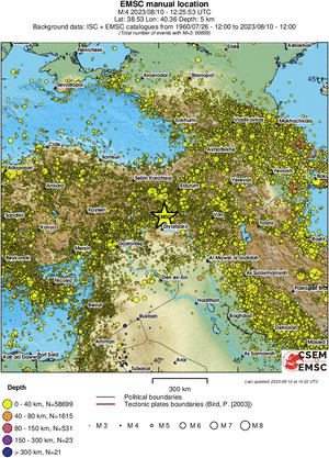 wide historical seismicity