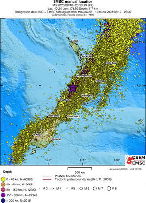 wide historical seismicity