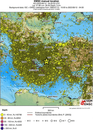 wide historical seismicity