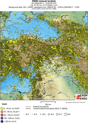 wide historical seismicity