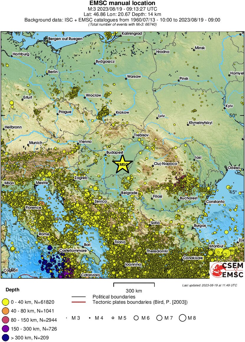 wide historical seismicity