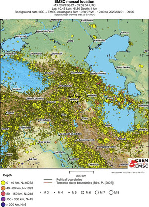 wide historical seismicity