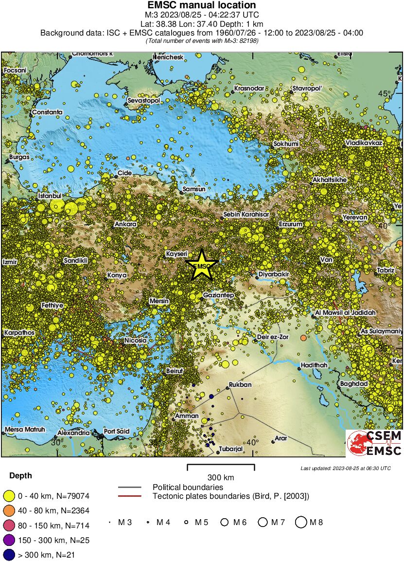 wide historical seismicity