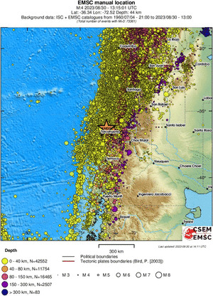 wide historical seismicity