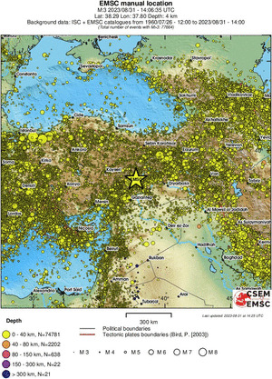 wide historical seismicity