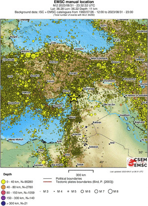 wide historical seismicity