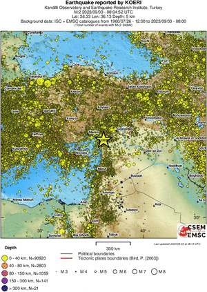 wide historical seismicity
