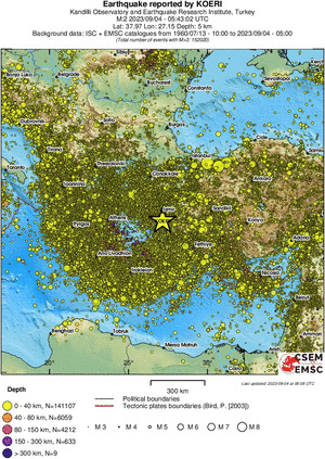wide historical seismicity