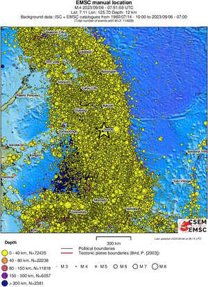wide historical seismicity