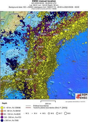 wide historical seismicity