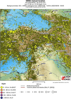 wide historical seismicity