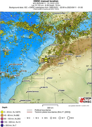 wide historical seismicity
