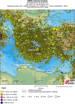 wide historical seismicity