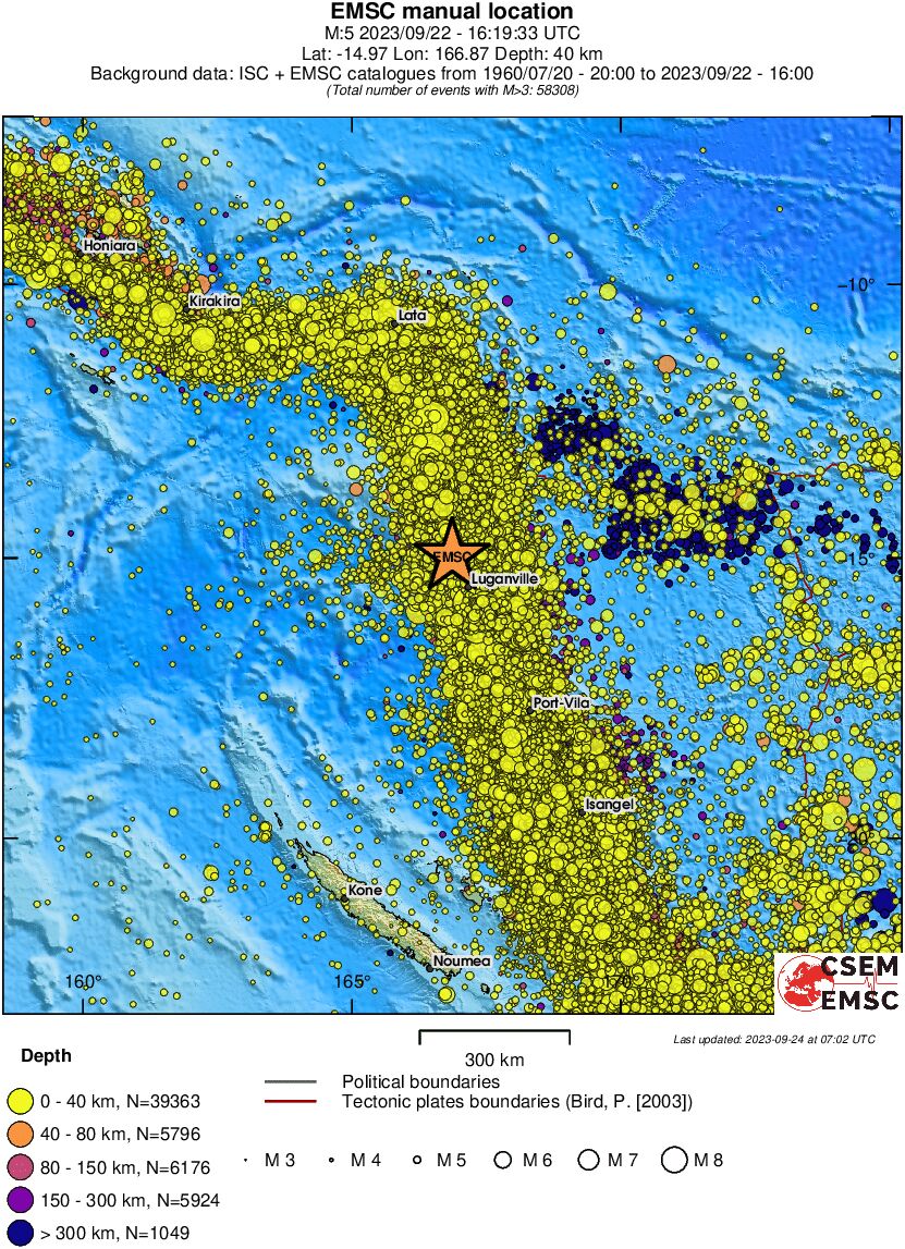 wide historical seismicity