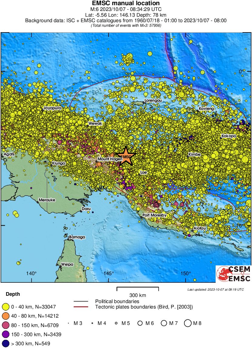 wide historical seismicity
