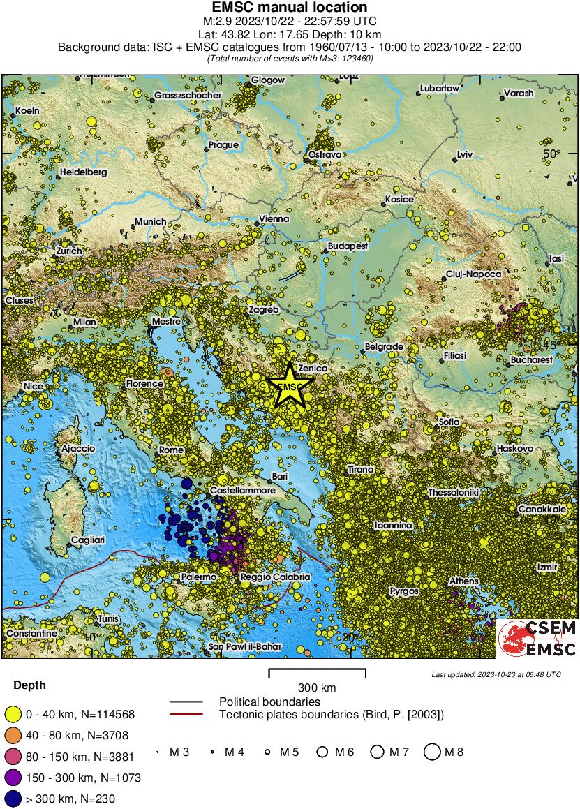 wide historical seismicity
