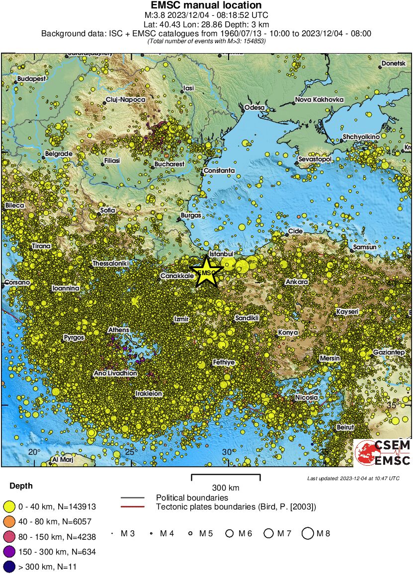 wide historical seismicity