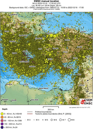 wide historical seismicity