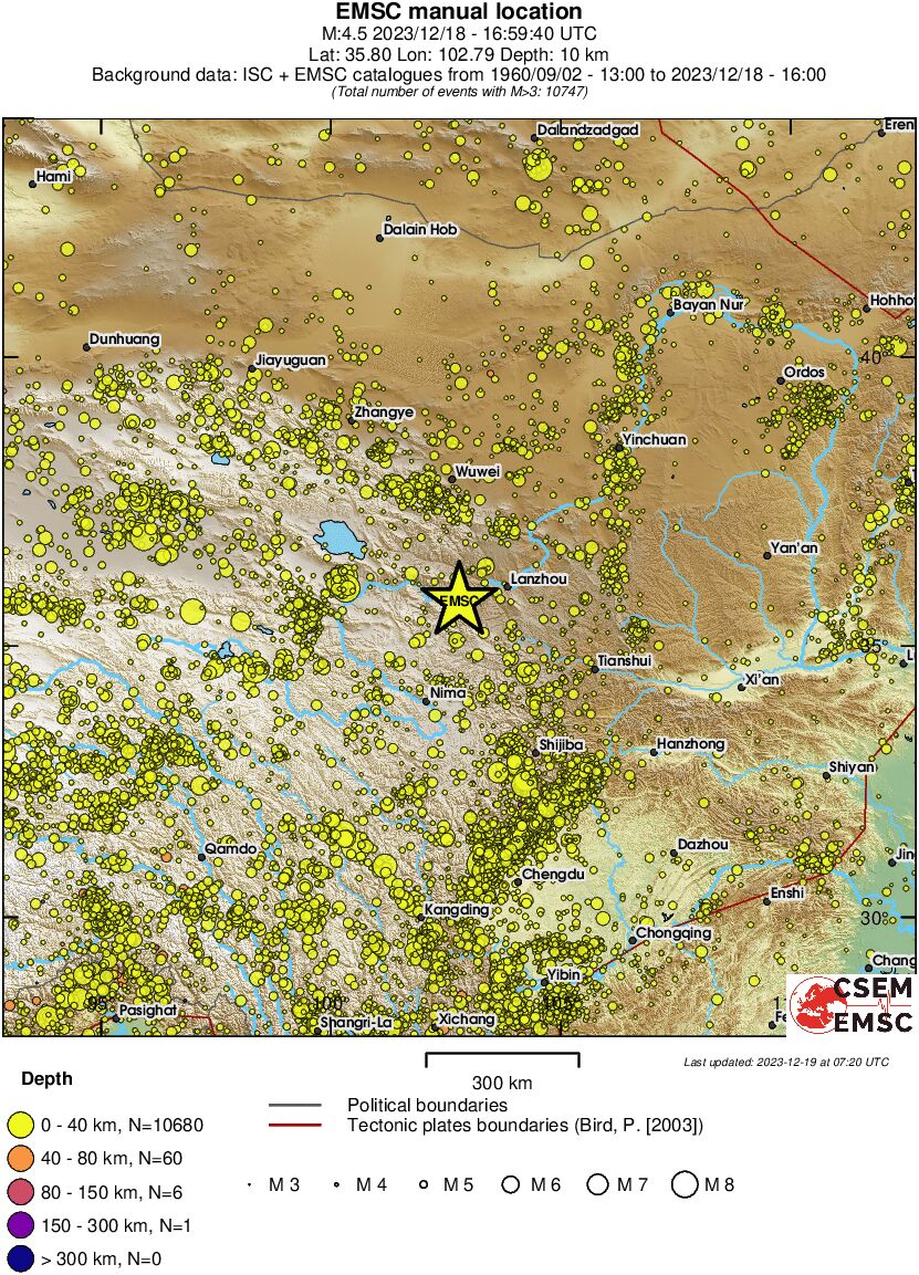 wide historical seismicity