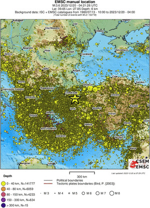 wide historical seismicity