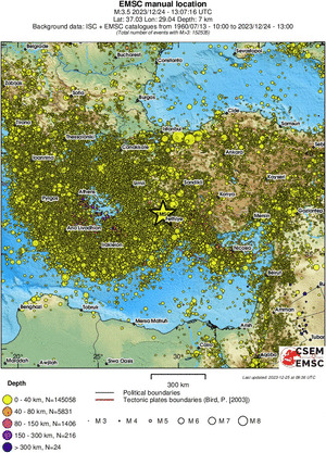 wide historical seismicity