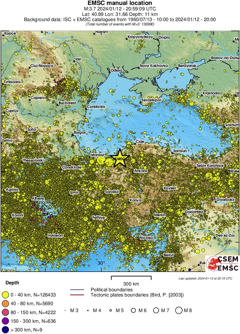 wide historical seismicity