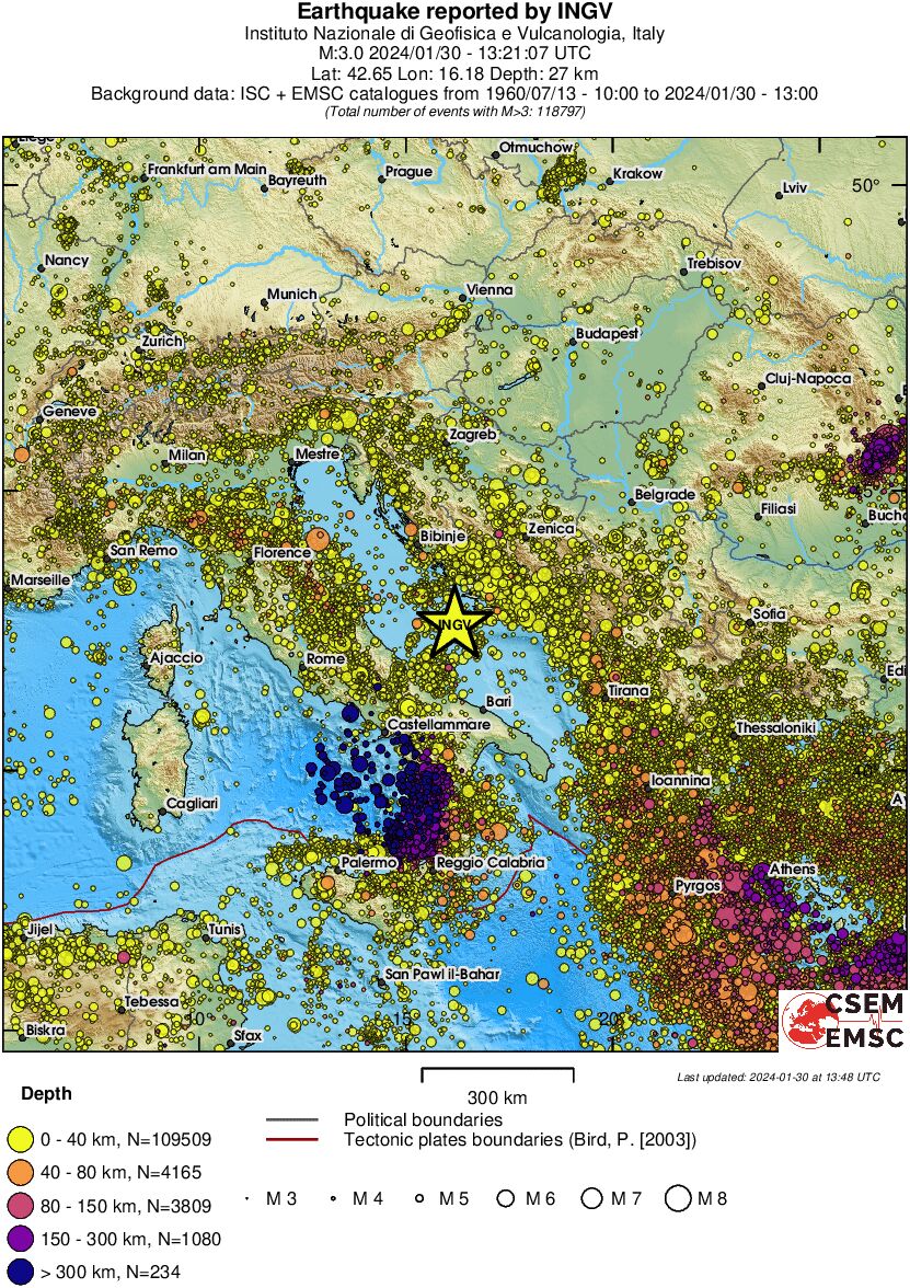 wide historical seismicity