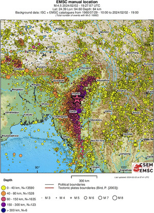 wide historical seismicity