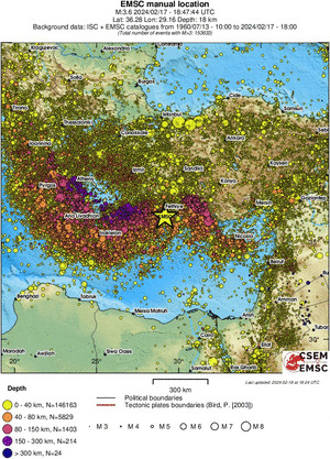 wide historical seismicity