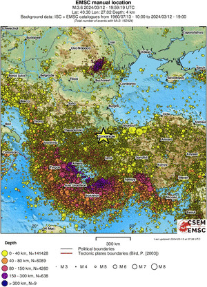 wide historical seismicity