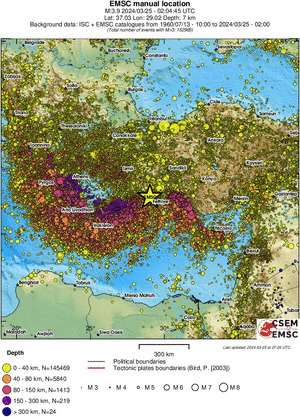 wide historical seismicity