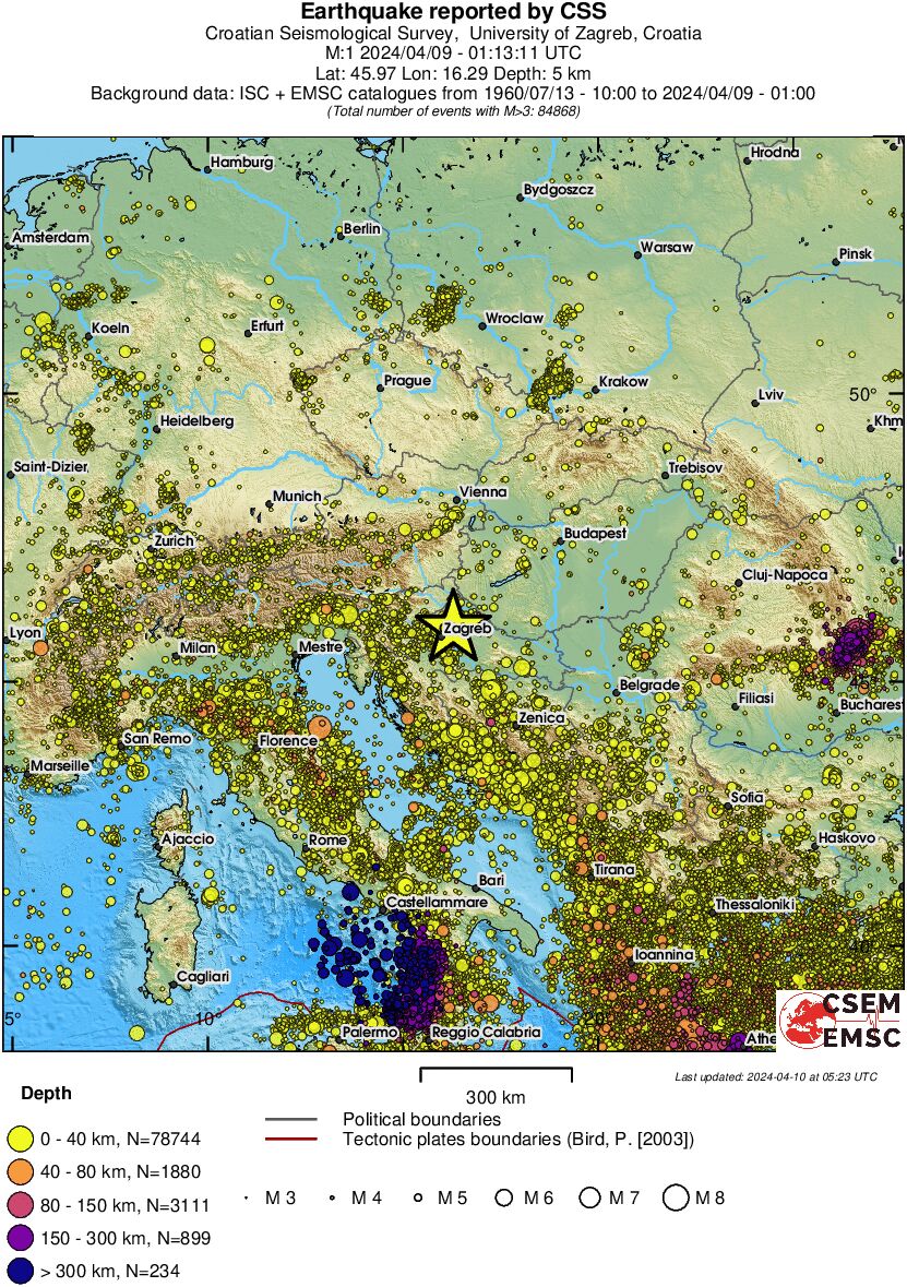 wide historical seismicity