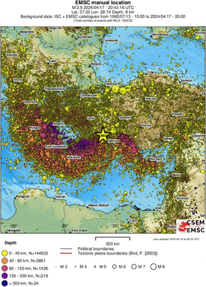 wide historical seismicity
