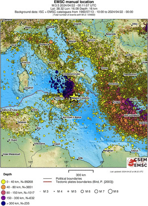 wide historical seismicity