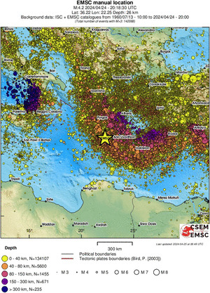 wide historical seismicity