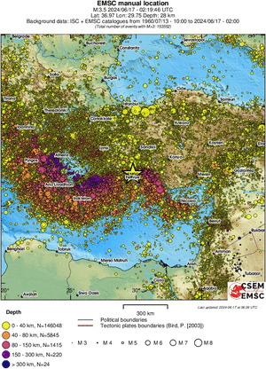 wide historical seismicity