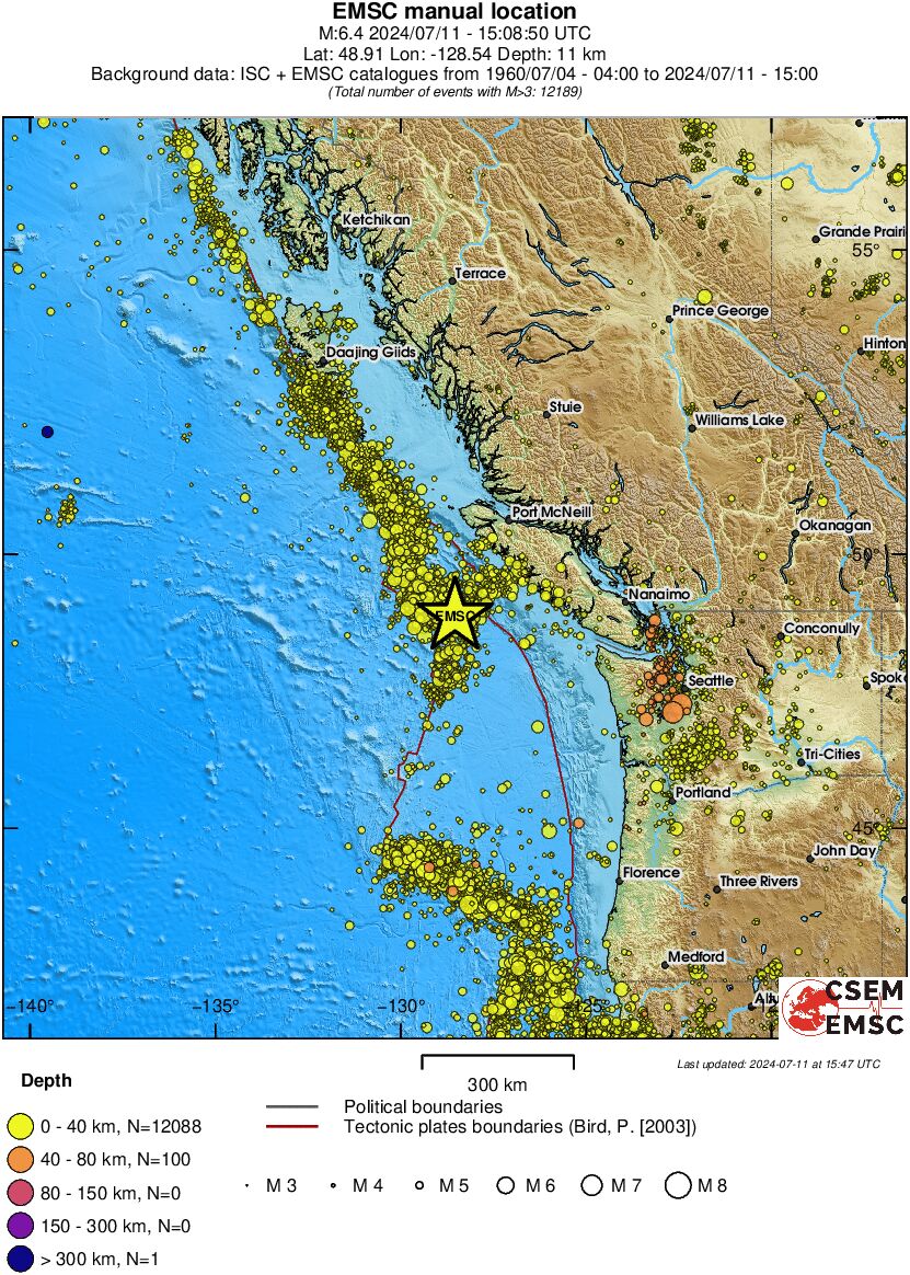 wide historical seismicity