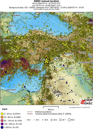 wide historical seismicity