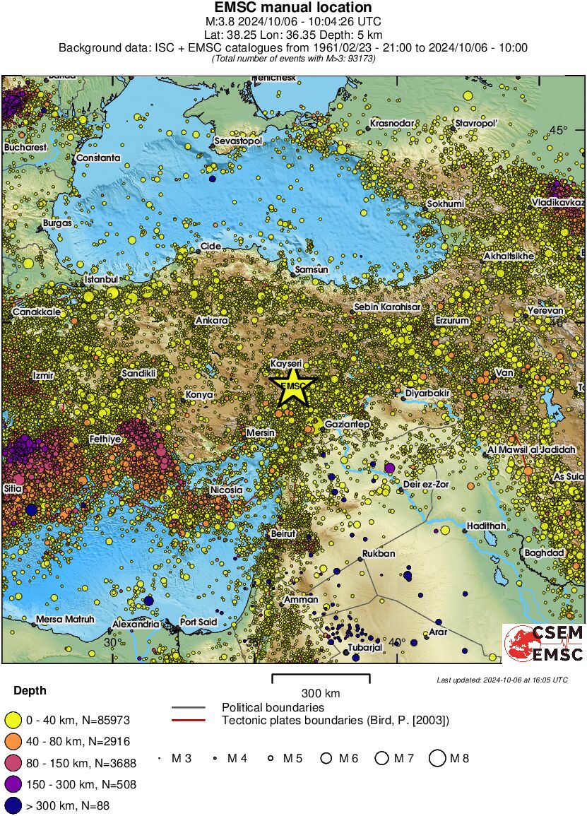 wide historical seismicity