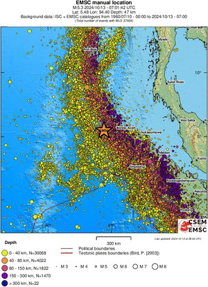 wide historical seismicity