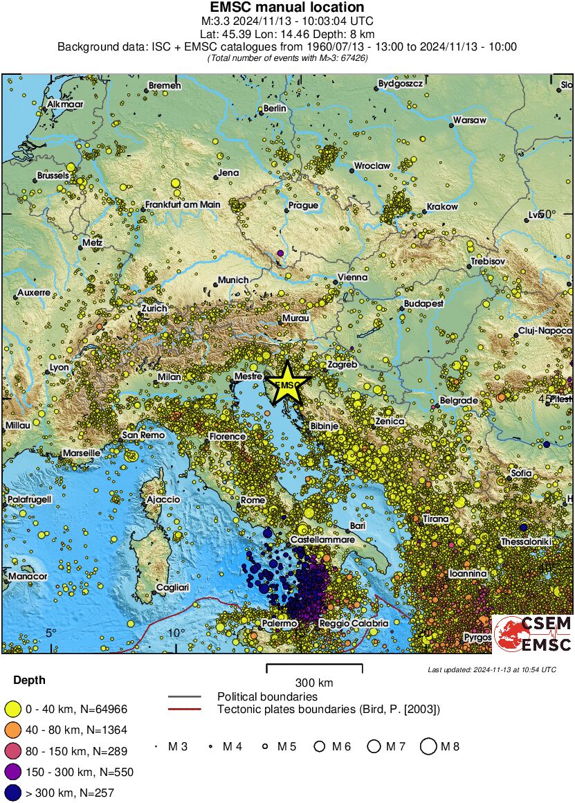 wide historical seismicity